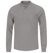 Bulwark Men's Lightweight FR Henley in Gray